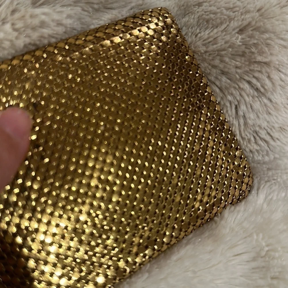 Whiting & Davis VINTAGE Gold Mesh Folded Wallet